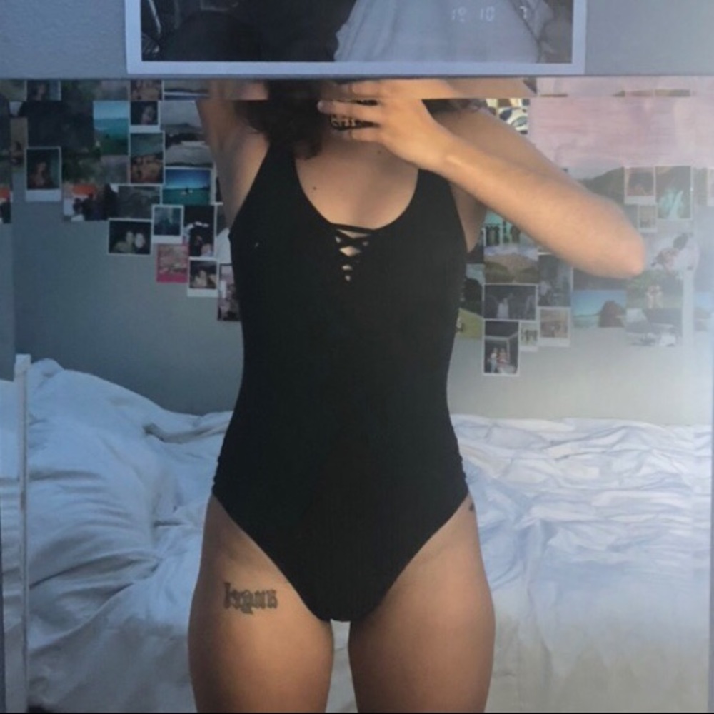 RVCA black one piece